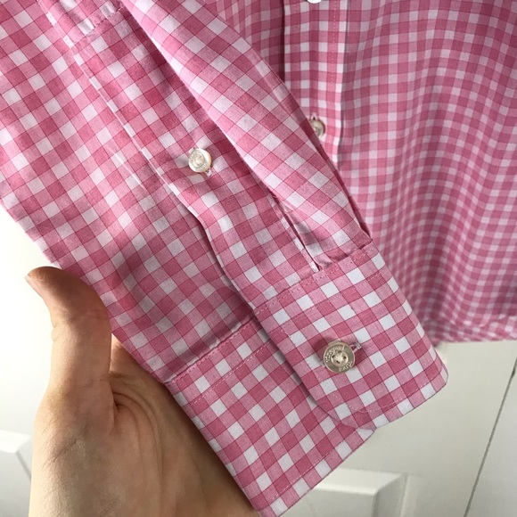 Vineyard Vines Slim Fit Tucker Shirt Pink Gingham - Picture 5 of 6